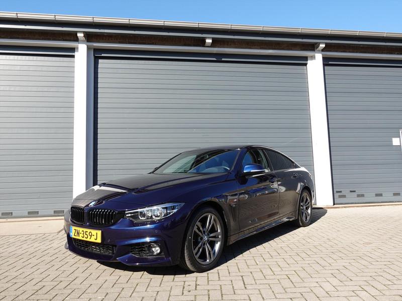 BMW 4-Serie Gran Coupé (f36) 418i AUT M Sport High Executive NAP CARBON DIGIDASH STOELVERWARMING CAMERA LEER LED NAVI ELEKTRI KLEP 