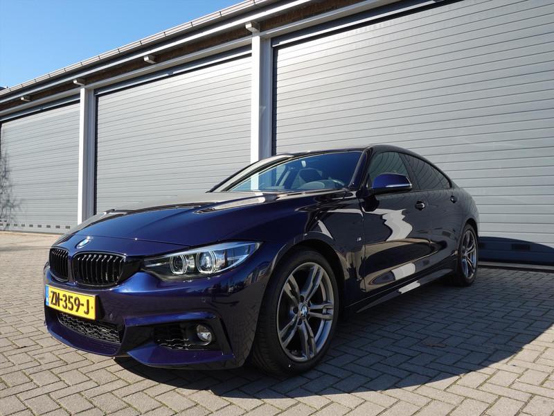 BMW 4-Serie Gran Coupé (f36) 418i AUT M Sport High Executive NAP CARBON DIGIDASH STOELVERWARMING CAMERA LEER LED NAVI ELEKTRI KLEP 